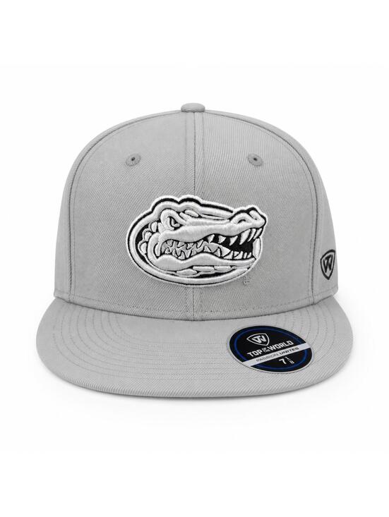 Top of the World Other - NWT Top Of The World Florida Gators Fitted Hat Cap 7 1/8 Gray White NCAA